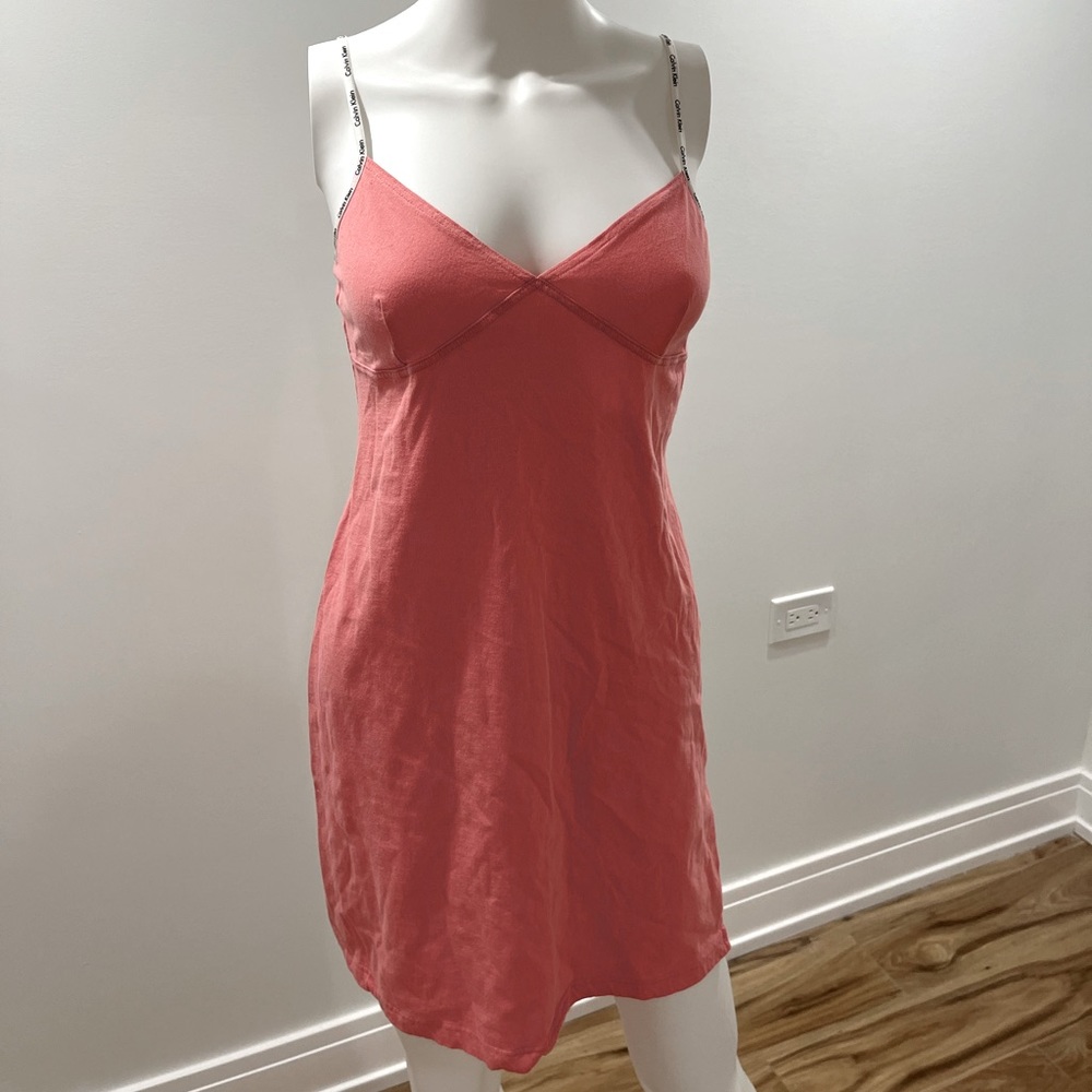 Calvin Klein Pink Mini Slip Dress